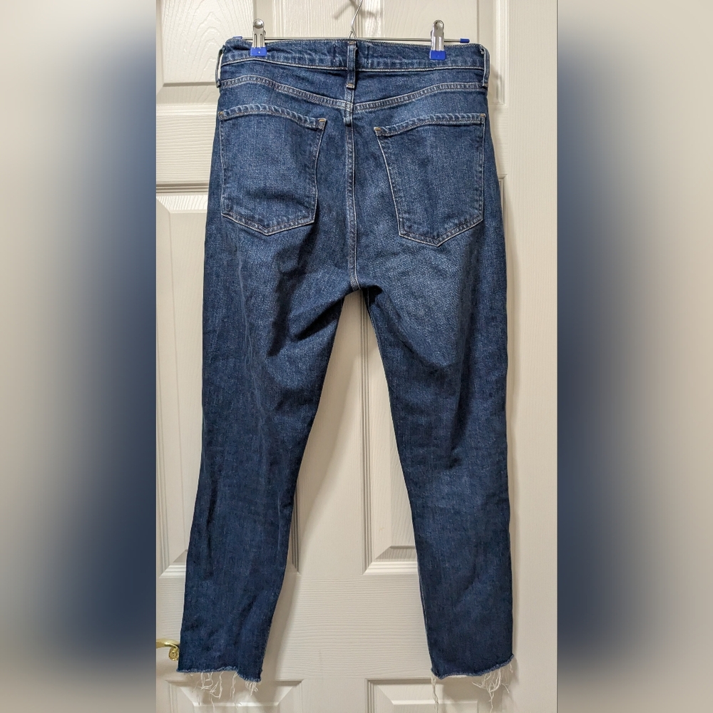 Agolde High Rise Nico Straight Leg Raw Hem Jeans … - image 4